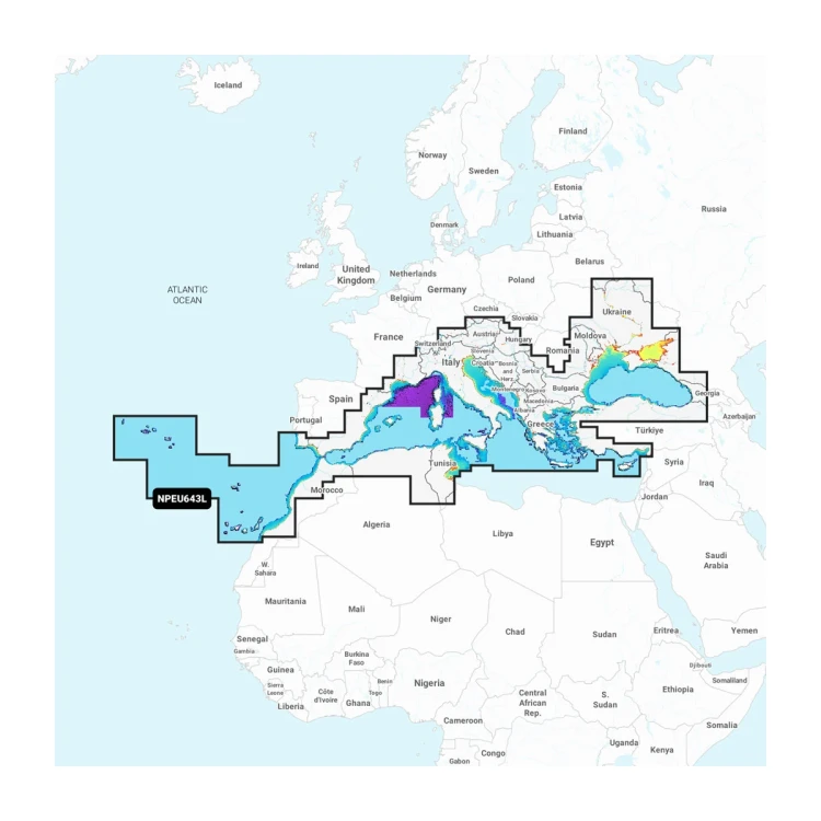 КАРТА NAVIONICS PLATINUM+ (Дніпро, Чорне, Азовське, Середземне море) КАРТА NAVIONICS PLATINUM+ (Дніпро, Чорне, Азовське, Середземне море)