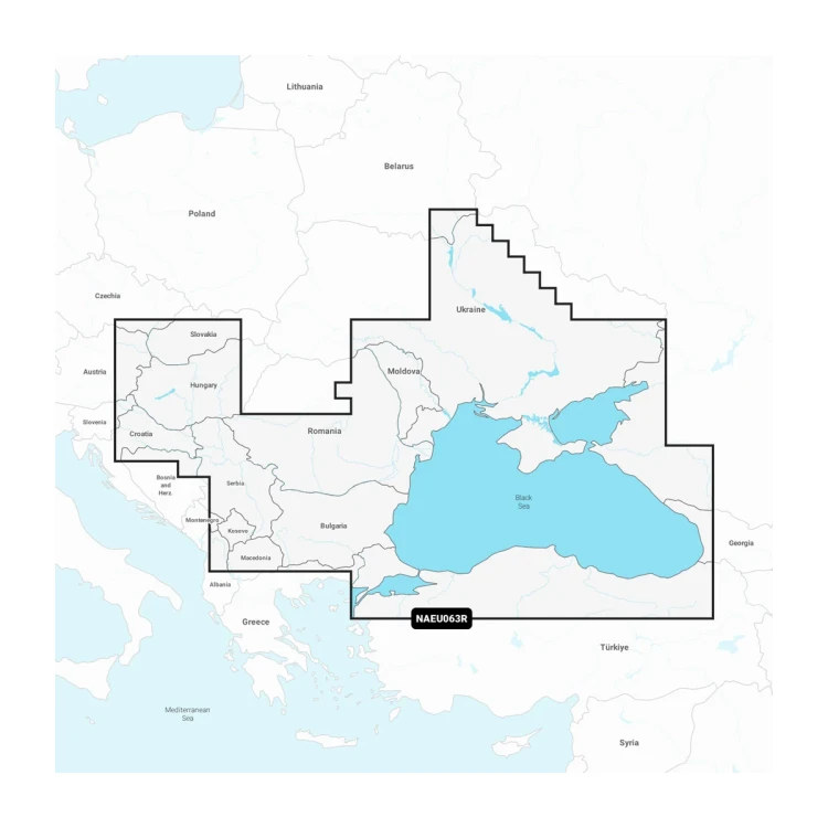 КАРТА NAVIONICS+ (Дніпро, Чорне, Азовське море, частково внутрішні води Європи)